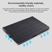 For Microsoft Surface Book 13.5 inch i7 Deformation All-inclusive Leather Laptop Case(Black)