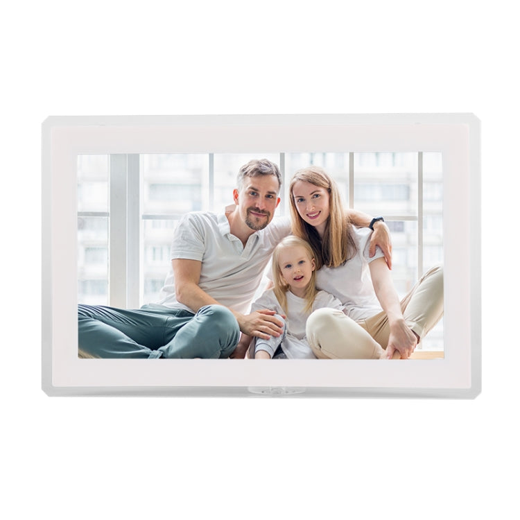 15.6 inch IPS Screen Digital Cloud Photo Frame Wall Mounted LED Advertising Machine, Plug Type:UK Plug(White)