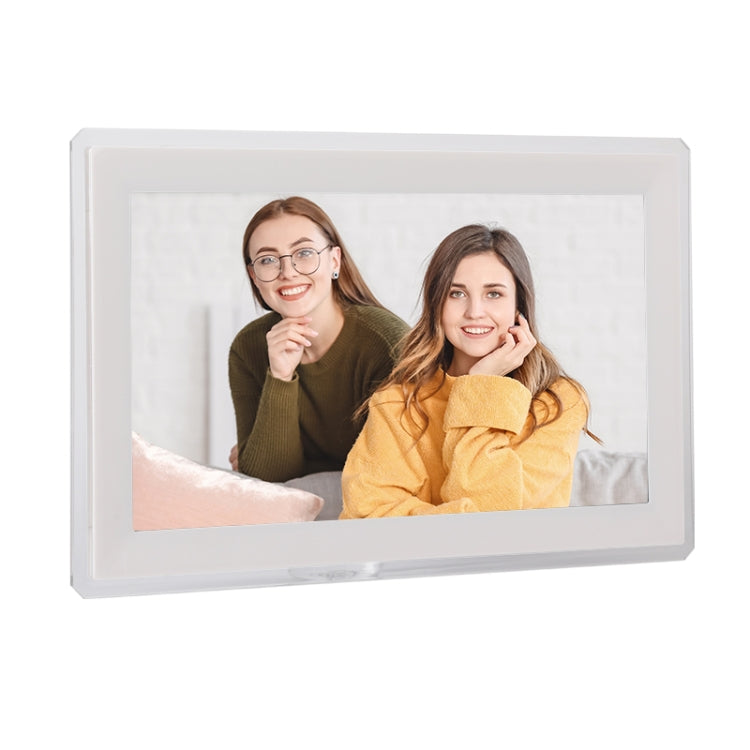 15.6 inch IPS Screen Digital Cloud Photo Frame Wall Mounted LED Advertising Machine, Plug Type:UK Plug(White)