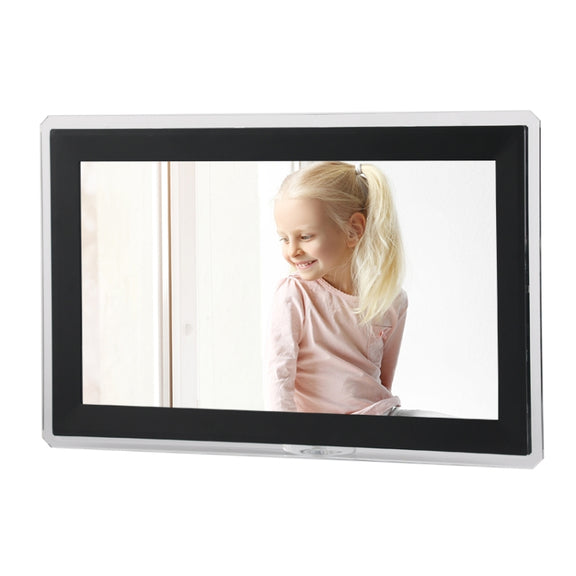 15.6 inch IPS Screen Digital Cloud Photo Frame Wall Mounted LED Advertising Machine, Plug Type:EU Plug(Black)