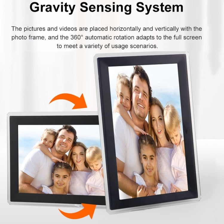 15.6 inch IPS Screen Digital Cloud Photo Frame Wall Mounted LED Advertising Machine, Plug Type:UK Plug(White)