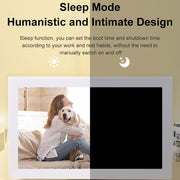 15.6 inch IPS Screen Digital Cloud Photo Frame Wall Mounted LED Advertising Machine, Plug Type:UK Plug(White)