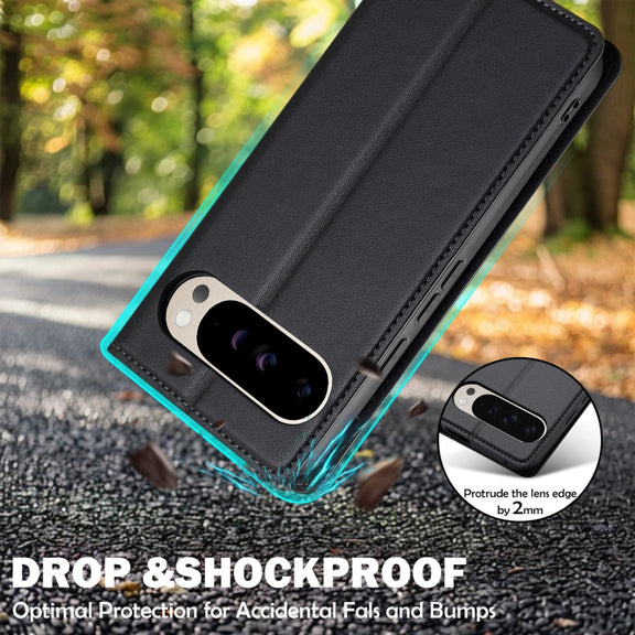 For Google Pixel 9 Pro / 9 LC.IMEEKE L1 Series Frosted Fine Texture PU Phone Case(Black)