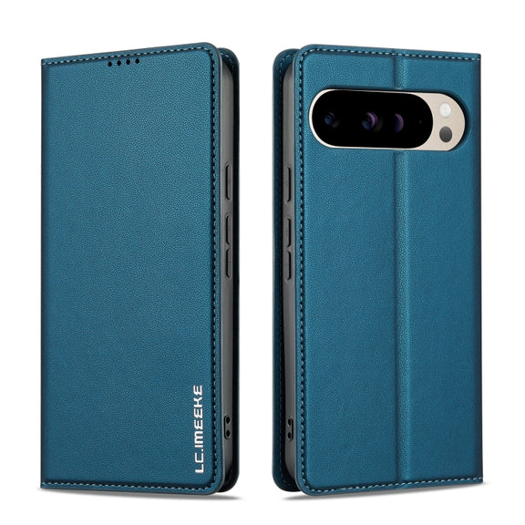 For Google Pixel 9 Pro / 9 LC.IMEEKE L1 Series Frosted Fine Texture PU Phone Case(Blue)