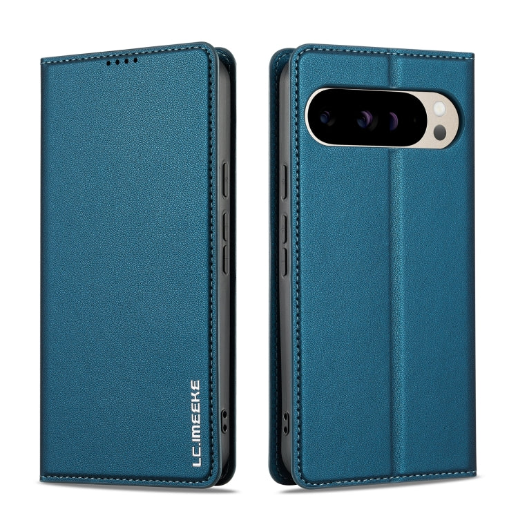 For Google Pixel 9 Pro / 9 LC.IMEEKE L1 Series Frosted Fine Texture PU Phone Case(Blue)