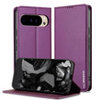 For Google Pixel 9 Pro / 9 LC.IMEEKE L1 Series Frosted Fine Texture PU Phone Case(Purple) - Google Cases by LC.IMEEKE | Online Shopping South Africa | PMC Jewellery | Buy Now Pay Later Mobicred
