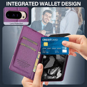 For Google Pixel 9 Pro / 9 LC.IMEEKE L1 Series Frosted Fine Texture PU Phone Case(Purple)