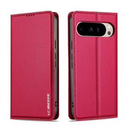 For Google Pixel 9 Pro / 9 LC.IMEEKE L1 Series Frosted Fine Texture PU Phone Case(Red)