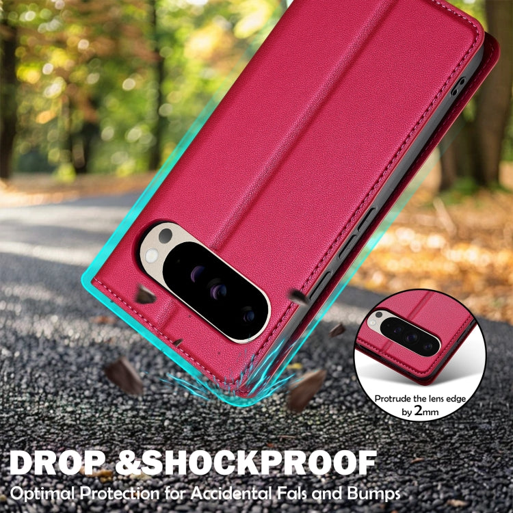 For Google Pixel 9 Pro / 9 LC.IMEEKE L1 Series Frosted Fine Texture PU Phone Case(Red)