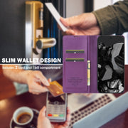 For Google Pixel 9 Pro XL LC.IMEEKE L1 Series Frosted Fine Texture PU Phone Case(Purple)