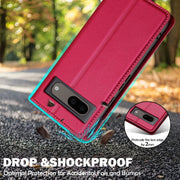 For Google Pixel 7A LC.IMEEKE L1 Series Frosted Fine Texture PU Phone Case(Red)