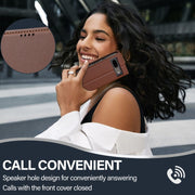 For Google Pixel 8 LC.IMEEKE L1 Series Frosted Fine Texture PU Phone Case(Brown)