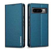 For Google Pixel 8 Pro LC.IMEEKE L1 Series Frosted Fine Texture PU Phone Case(Blue)