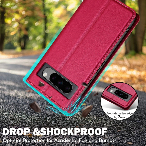 For Google Pixel 8 Pro LC.IMEEKE L1 Series Frosted Fine Texture PU Phone Case(Red)