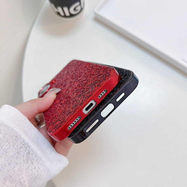 For iPhone 16 Glitter Powder Shockproof TPU Phone Case(Gold)