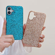 For iPhone 16 Glitter Powder Shockproof TPU Phone Case(Gold)