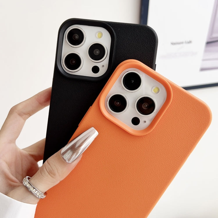 For iPhone 16 Leather Texture TPU Full Coverage Phone Case(Green)