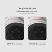 For Apple Watch Series 7 45mm Bauhinia Two-color Embossed Silicone Watch Band(Starlight Black)