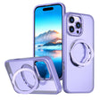 For iPhone 16 Pro Max Wing Series MagSafe Magnetic Ring Holder Phone Case(Light Purple) - iPhone 16 Pro Max Cases by PMC TechLife | Online Shopping South Africa | PMC TechLife | Buy Now Pay Later Mobicred