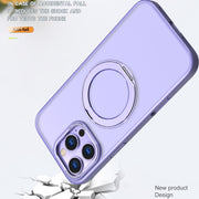 For iPhone 16 Pro Max Wing Series MagSafe Magnetic Ring Holder Phone Case(Light Purple)