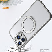 For iPhone 16 Pro Wing Series MagSafe Magnetic Ring Holder Phone Case(Titanium Gray)