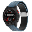 For Garmin Fenix 7 Magnetic Folding Silver Buckle Color Printed Silicone Watch Band(Mosaic) - free shipping - PMC TechLife - Order now!