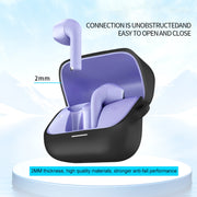 For Anker SoundCore K20i Bluetooth Earphone Silicone Protective Case(Black)