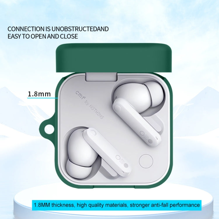 For CMF By Nothing Buds Pro2 Bluetooth Earphone Silicone Protective Case(Black)