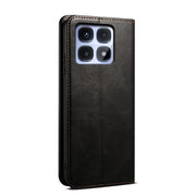 For Redmi K70 Ultra 5G Oil Wax Crazy Horse Texture Leather Phone Case(Black)