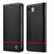 For iPhone 16e LC.IMEEKE Carbon Fiber Leather Phone Case(Horizontal Black) - free shipping - PMc TechLife - Order now!