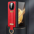 For Honor Magic V3 SULADA PC + Leather Texture Skin Feel Shockproof Phone Case(Red) - Honor Cases by SULADA | Online Shopping South Africa | PMC TechLife | Buy Now Pay Later Mobicred