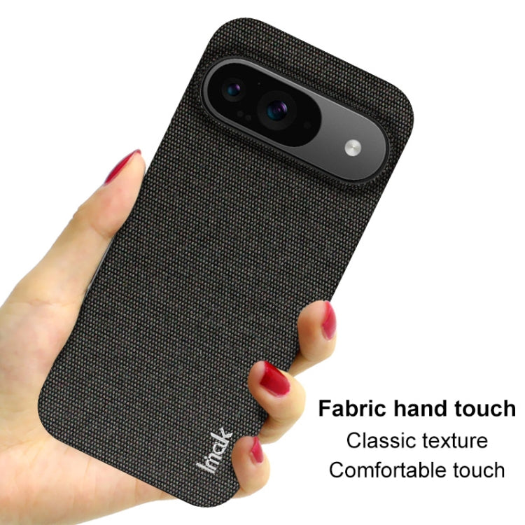 For Google Pixel 9 / 9 Pro imak Ruiyi Series Cloth Texture PU + PC Phone Case(Black)