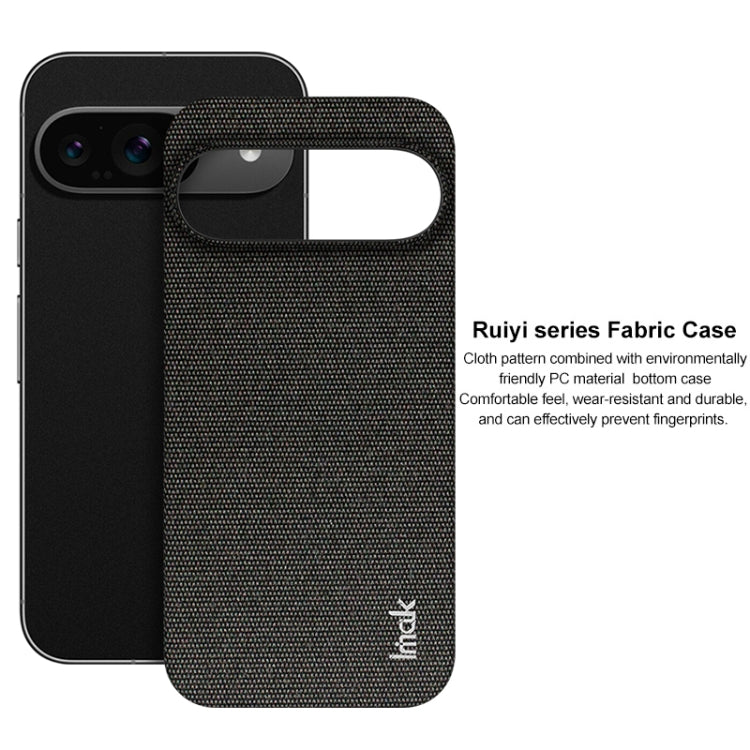 For Google Pixel 9 / 9 Pro imak Ruiyi Series Cloth Texture PU + PC Phone Case(Black)