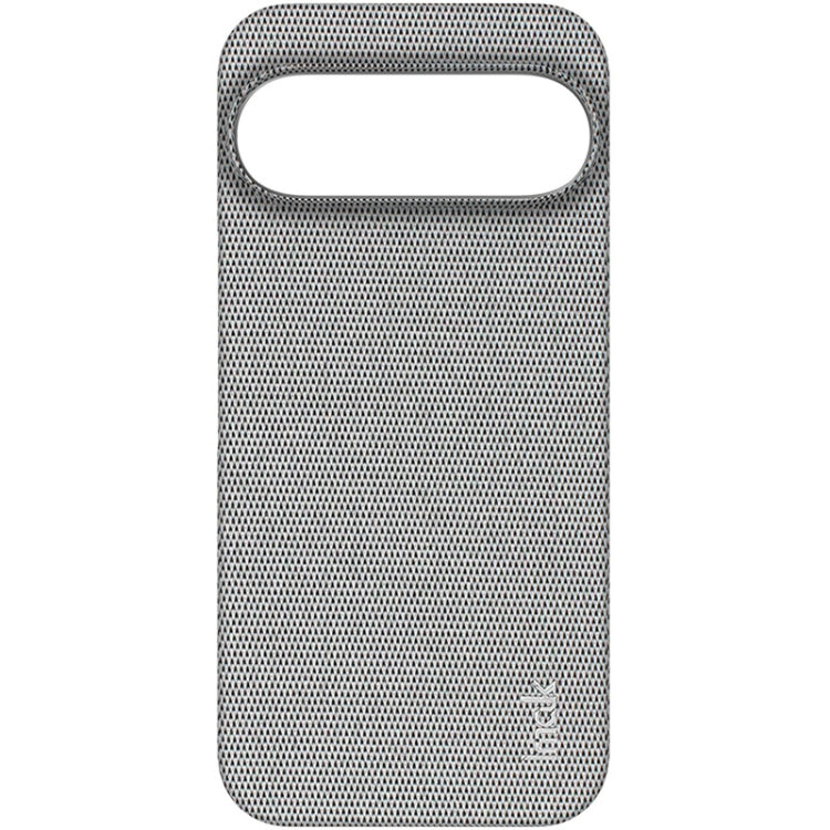 For Google Pixel 9 / 9 Pro imak Ruiyi Series Cloth Texture PU + PC Phone Case(Light Grey)
