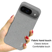 For Google Pixel 9 / 9 Pro imak Ruiyi Series Cloth Texture PU + PC Phone Case(Light Grey)