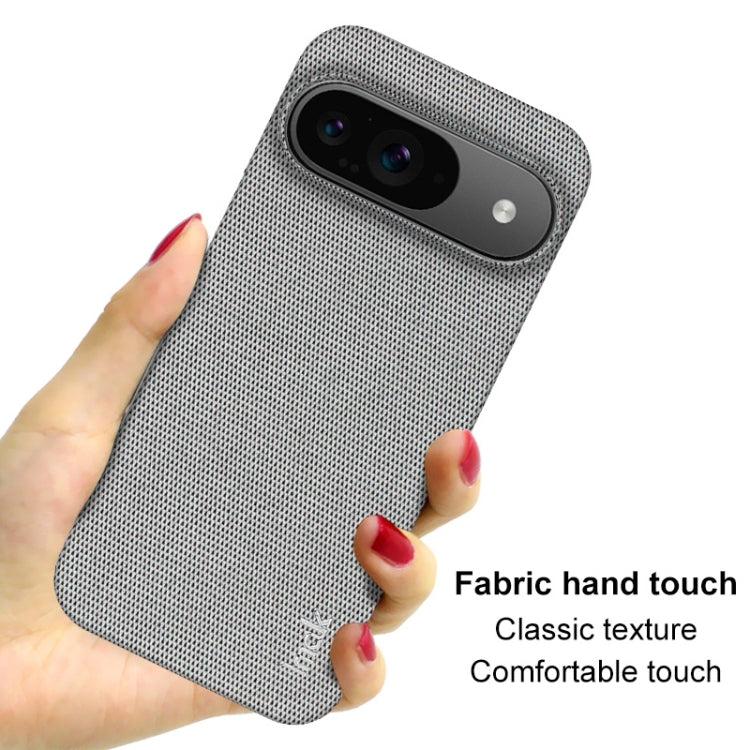 For Google Pixel 9 / 9 Pro imak Ruiyi Series Cloth Texture PU + PC Phone Case(Light Grey)