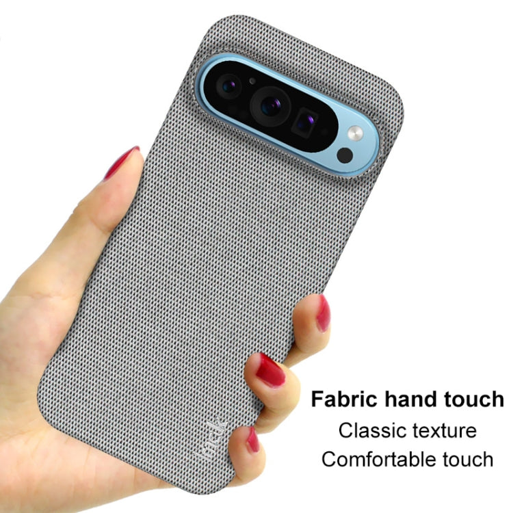 For Google Pixel 9 Pro XL imak Ruiyi Series Cloth Texture PU + PC Phone Case(Light Grey)