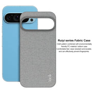 For Google Pixel 9 Pro XL imak Ruiyi Series Cloth Texture PU + PC Phone Case(Light Grey)