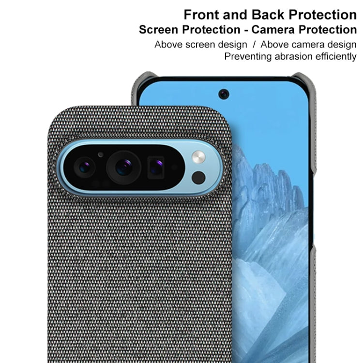 For Google Pixel 9 Pro XL imak Ruiyi Series Cloth Texture PU + PC Phone Case(Dark Grey)