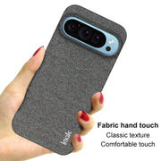 For Google Pixel 9 Pro XL imak Ruiyi Series Cloth Texture PU + PC Phone Case(Dark Grey)