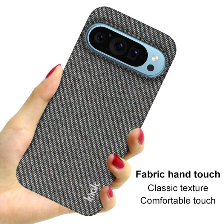 For Google Pixel 9 Pro XL imak Ruiyi Series Cloth Texture PU + PC Phone Case(Dark Grey)