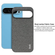 For Google Pixel 9 Pro XL imak Ruiyi Series Cloth Texture PU + PC Phone Case(Dark Grey)