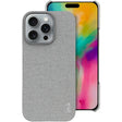 For iPhone 16 Pro Max imak Ruiyi Series Cloth Texture PU + PC Phone Case(Light Grey) - iPhone 16 Pro Max Cases by imak | Online Shopping South Africa | PMC TechLife | Buy Now Pay Later Mobicred