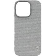 For iPhone 16 Pro Max imak Ruiyi Series Cloth Texture PU + PC Phone Case(Light Grey)