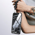 For iPhone 16 Pro Max SULADA  Electroplated Clear TPU Soft Frame Phone Case with Wrist Strap(Black) - iPhone 16 Pro Max Cases by SULADA | Online Shopping South Africa | PMC TechLife | Buy Now Pay Later Mobicred