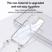For iPhone 16 Pro SULADA  Electroplated Clear TPU Soft Frame Phone Case with Wrist Strap(Purple)
