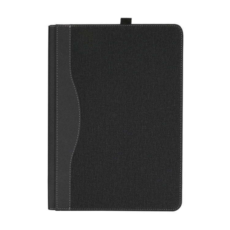 For Microsoft Surface Laptop Studio 2 Cotton Cloth Texture Leather Laptop Protective Case(Black)
