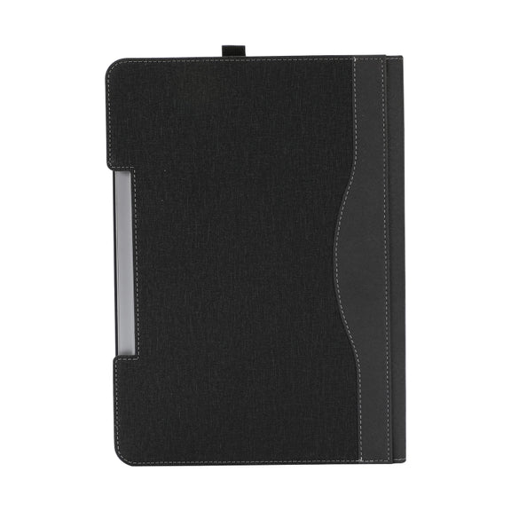 For Microsoft Surface Laptop Studio 2 Cotton Cloth Texture Leather Laptop Protective Case(Black)