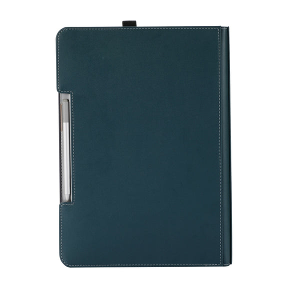 For Microsoft Surface Laptop Studio 2 Vegan Leather Laptop Protective Case(Dark Green)