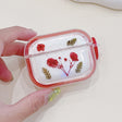 For AirPods Pro Glitter Starry Epoxy Dried Flowers Earbuds Box TPU Case(Red) - For AirPods Pro by PMC Jewellery | Online Shopping South Africa | PMC Jewellery | Buy Now Pay Later Mobicred
